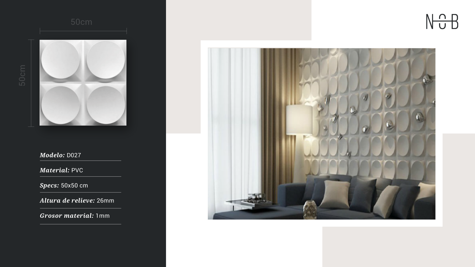 CIRCULOS - PANELES DECORATIVOS PARA PARED.